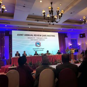 During Joint Annual Review Meeting